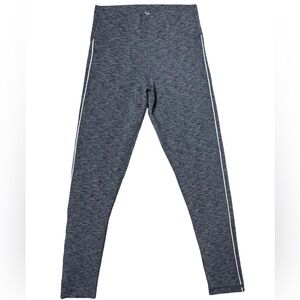 Aritzia TNA Atmosphere High-Rise Leggings – Heather Grey/White Stripe, Large